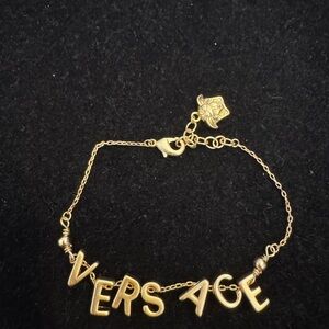 Versace Letterman Medusa Gold Bracelet
